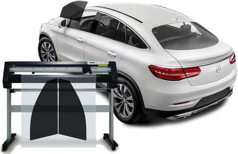 Rvinyl Automotive Car Window Tinting Kit Custom Precut Tint Computer Cut Outs (Front Side Windows Only) (Fits for US Coupe/Sedan/SUV/Van/Pickup Truck Only, Non-Semi) in Saudi Arabia