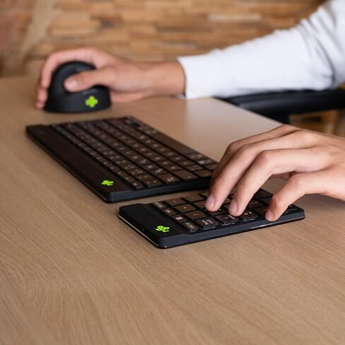 R-Go Number Pad Keyboard, USB-C/A Wired, Mini Numeric Keypad with LED Break Indicator, for Financial Accounting, Data Entry & Excel Spreadsheets, White in Kuwait