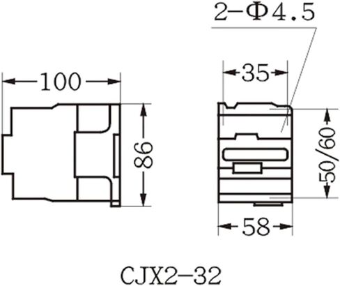 CJX2-3210 50Hz لفائف الجهد 50A 3 عمود 1NO 35MM DIN RAIL AC AC 220V in Saudi Arabia