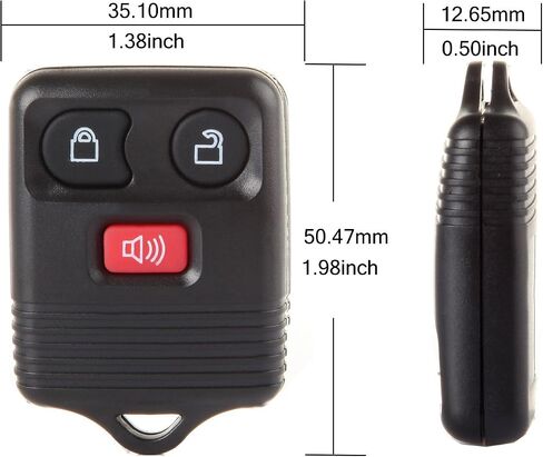 LSAILON Keyless Option Keyless Entry Remote Control Car Replacement Compatible with for Ford/for Ranger/for Lincoln/for Mazda/for Mercury 8L3Z15K601B 3 Buttons Keyless Entry Option Pack of 2 in Saudi Arabia