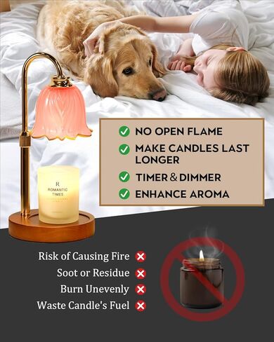 شمعة صغيرة دافئة مصباح مع مؤقت ، ومصباح أخضر قابل للتعديل أكثر دفئا لشموع الجرة ، وهدايا النساء الفريدة لعيد الميلاد ، سخان شموع قابلة للضايق ، هدايا عيد الميلاد ، ضوء الاحترار الشمع اللطيف مع قاعدة الخشب in Kuwait