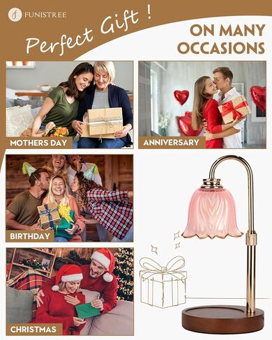 شمعة صغيرة دافئة مصباح مع مؤقت ، ومصباح أخضر قابل للتعديل أكثر دفئا لشموع الجرة ، وهدايا النساء الفريدة لعيد الميلاد ، سخان شموع قابلة للضايق ، هدايا عيد الميلاد ، ضوء الاحترار الشمع اللطيف مع قاعدة الخشب in Kuwait