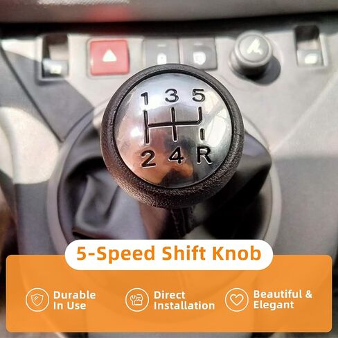 مقبض تحول العتاد 5 سرعات-تصميم مقولبة OEM ، قبضة جلدية غير قابلة للانزلاق ، تناسب Peugeot 307/207CC/307CC/308CC-تسهيل التثبيت ، مواد بلاستيكية ABC in Saudi Arabia