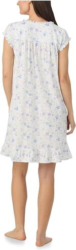 Eileen West Women's Cotton Knit Cap Sleeve Short Nightgown in Saudi Arabia