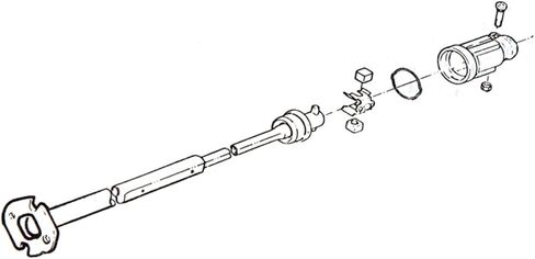 Inline Tube Compatible with 1964-79 GM Steering Shaft Swivel Rubber Boot 1pc in Saudi Arabia