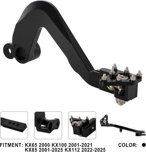 دراجة الأوساخ الدراجة الخلفية دواسة الفرامل القابلة للطي CNC رافعة CNC ل KX 85 KX85 2001-2025 KX112 2022-2025 KX100 2001-2021 KX65 2000 DIRT PIK BIKE in Kuwait