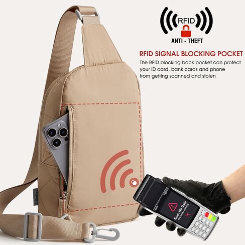 حقيبة حبال G4free للنساء ، حزم فاني خفيفة الوزن من طراز Suffer Crossbody. in Saudi Arabia