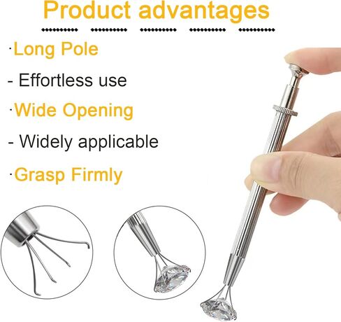 MODRSA Long Piercing Ball Grabber Tool Piercing Assistant Tool Piercing Jewelry Septum Ball Screw Tools for Changing Jewelry Piercings Removal Screw on Tools Lip Earring Stud Replacement Holder in Saudi Arabia