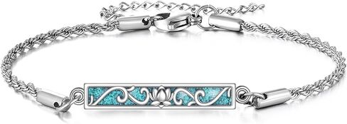 ONEFINITY Butterfly/Lotus Bracelet Sterling Silver Turquoise Bracelet Jewelry For Women in Saudi Arabia