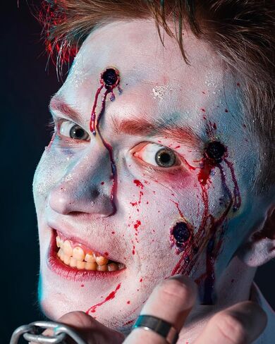 Libima Halloween Scars Prosthetic Halloween Latex Fake Wounds Costume Accessories Latex Prosthetic with Realistic Fake Blood in Saudi Arabia