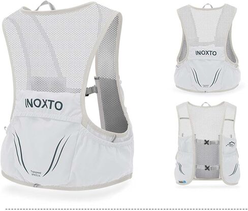 pistro Hydration Running Vest with 2 Bladders Lightweight Breathable Mesh Backpack for Trail Running Cycling Outdoor Sports- Light Gray Green Large in Kuwait