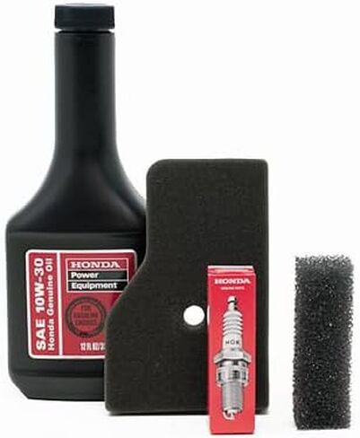 Honda EU2000i / EU2200I / EB2000I Tune-Up-up-تشمل 17211-Z07-000 مرشح الهواء ، 17218-Z07-000 مرشح خارجي ، 98056-557777 شرارة و 08213-10W30 12 أوقية من زجاجة 10W-30 زيت in Kuwait