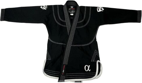 Alpha GI - Premium BJJ Kimono ، نسج اللؤلؤ المتين و RIP ، يشمل حزامًا وحقيبة أبيض in Kuwait