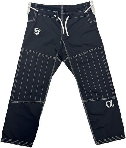 Alpha GI - Premium BJJ Kimono ، نسج اللؤلؤ المتين و RIP ، يشمل حزامًا وحقيبة أبيض in Kuwait