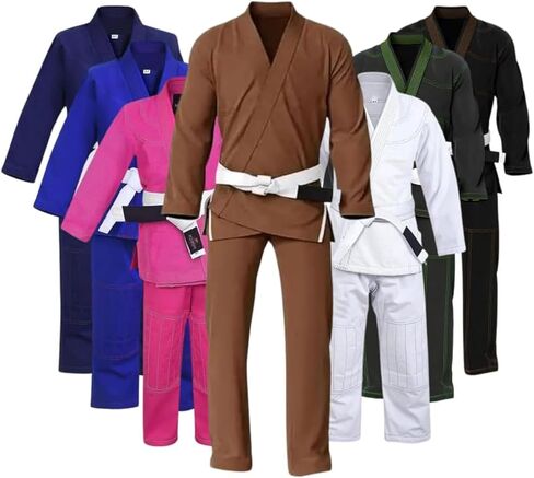 RightPunch Ultimate Brazilian Jiu Jitsu Gi - Preshrunk للجنسين BJJ GI خفيفة الوزن 450 GSM القطن in Kuwait