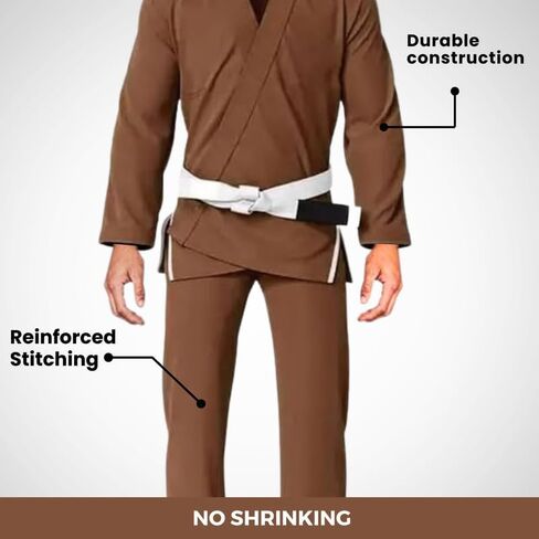 RightPunch Ultimate Brazilian Jiu Jitsu Gi - Preshrunk للجنسين BJJ GI خفيفة الوزن 450 GSM القطن in Kuwait