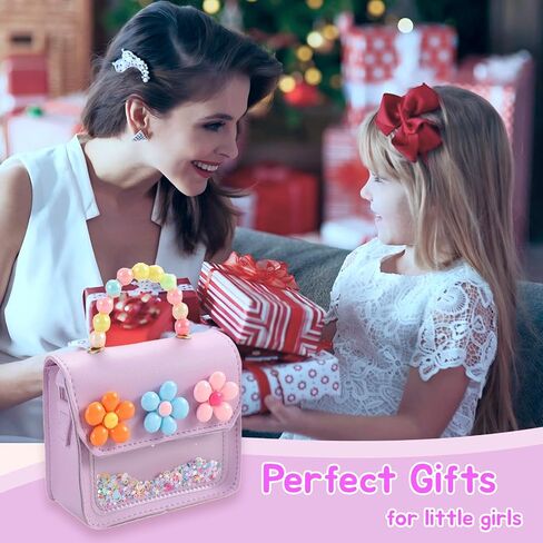 Girls Toddler Purse Flower Kids Purse Little Girl Crossbody Bag Birthday Gifts for 3-8 Year Old (Purple) in Saudi Arabia
