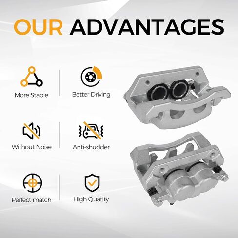 PAROD Rear Disc Brake Caliper Fit for 2008-2012 Ford F-250 Super Duty, F-350 Super Duty Left&Right, Replace for 18B5077 18B5076 in Kuwait