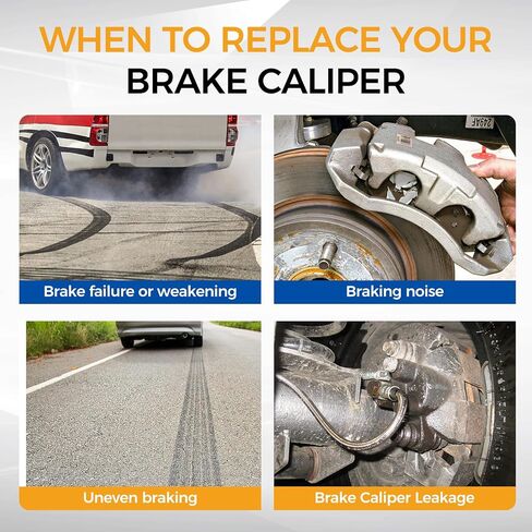 PAROD Rear Disc Brake Caliper Fit for 2008-2012 Ford F-250 Super Duty, F-350 Super Duty Left&Right, Replace for 18B5077 18B5076 in Kuwait