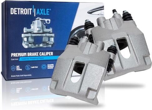 Detroit Axle - 2 Rear Brake Calipers for 04-11 Ford F-150 Lincoln Mark LT, Disc Brake Calipers 2004 2005 2006 2007 2008 2009 2010 2011 Replacement in Saudi Arabia