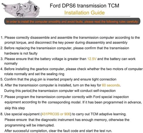 وحدة التحكم في ناقل الحركة TCM TCM المبرمجة DASBECAN متوافقة مع 2011-2022 FORD FOCUS استبدال A2C53377498 AE8Z-7Z369-F (Focus 2.0L) in Kuwait