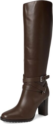 Lauren Ralph Lauren Women's Collins Calfskin Tall Boots Heel Knee High in Saudi Arabia