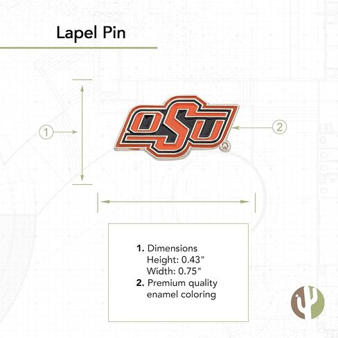 دبابيس طية صدر السترة من جامعة ولاية أوكلاهوما، 3 عبوات بشعار OSU Cowboys مصنوعة من المعدن (مجموعة دبابيس) in Saudi Arabia