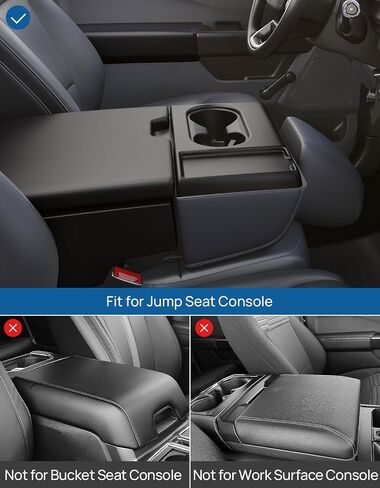 JOYTUTUS Aluminum Car Front Center Seat Headrest Organizer Compatible With 2011-2025 F150 F250 F350 F450 F550 F650 Jump Seat Console, Truck Center Console Cup Holder Coin Organizer Storage Accessories in Saudi Arabia