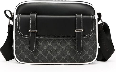 حقيبة Crossbody للرجال ، Pu Leather Cross Body ، حقيبة Messenger حقيبة الكتف متعددة الجيبات للسفر يوميًا in Kuwait
