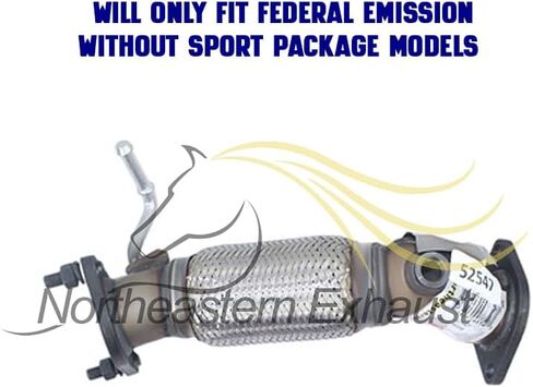 أنبوب Flex Flex العادم متوافق لعام 2011-2014 Hyundai Sonata 2.4L | الفولاذ المقاوم للصدأ | العادم الشمالي الشرقي | وشملت حشيات حرة | ملاءمة مباشرة in Saudi Arabia