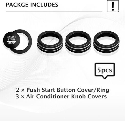 for Honda Passport 2026 Accessories, 5pcs Aluminum Alloy Knob Cover Trim Kit - Push Start & Air Conditioning (Orange) in Kuwait