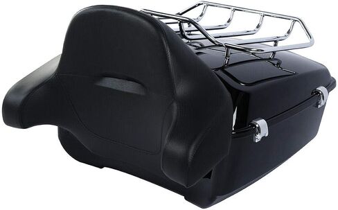 Green-L King Trunk & Backrest 2 Up Luggage Mount Rack Fit for Harley 2014-2025 Touring Road King street in Saudi Arabia