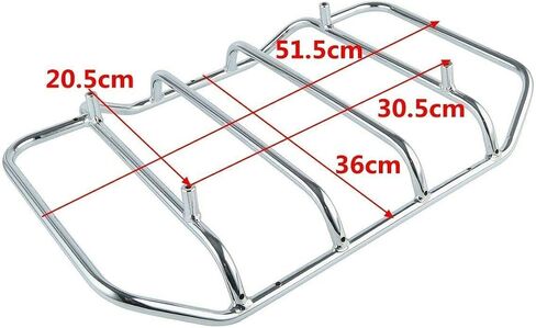Green-L King Trunk & Backrest 2 Up Luggage Mount Rack Fit for Harley 2014-2025 Touring Road King street in Saudi Arabia