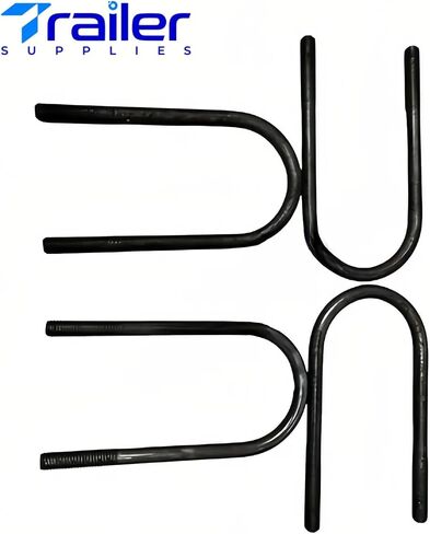 Grade 5 U-Bolt Kit –7" U-Bolts for 5,200–7,000 lb Axles, Fits 3" Round Axle, 9/16"-18 Thread – Full Kit with Plates, Nuts, and Washers in Saudi Arabia
