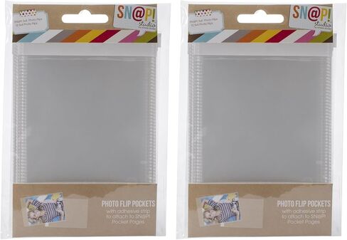 Simple Stories Snap Photo Flips for 6 x 8-Inch Binders, 0.53 x 9.52 x 14.6 cm, Multi-Colour in Saudi Arabia