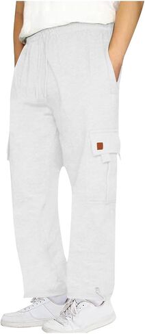 سروال شحن Muscularfit للرجال 2025 الرياضة الفضفاضة مرنة الخصر الرباط عرقلة Sweatpant على الطراز غير الرسمي للارتداء اليومي in Kuwait