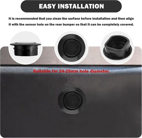10PCS Car Rear Bumper Plugs for Radar Hole,Durable Bumper Hole Plugs Cover for Protection Against Dust&Water Damage,Universal Bumpers Sensor Holes Plug Car Accessories for 24-25mm Hole in Saudi Arabia