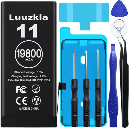 Luuzkla 11500mAh (2024 New Upgrade) Battery Compatible with iPhone 7 PLUS, Super Capacity Battery Replacement Compatible with iPhone 7 PLUS, with Full Tool Kits-0 Cycle High Capacity-24 Months Service in Kuwait