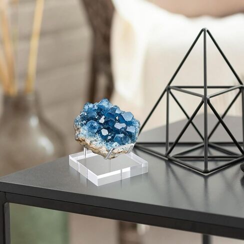 8 PCS Rock Display Stand ، Crystal يقف للعرض مع القاعدة المعدنية وقاعدة الأكريليك ، Rock Stand للمعادن ، الجيوود ، رقائق العقيق ، القطع الفنية (الفضة) in Saudi Arabia