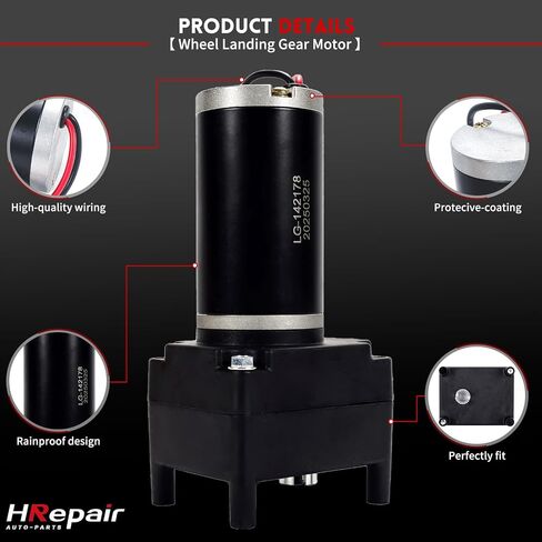 RV 5th Wheel Landing Gear Motor Fits for Lippert Venture ، Atwood ، Stromberg Carlson ، Electric RV Jack Motor 丨 استبدال LG-142178-Black in Saudi Arabia