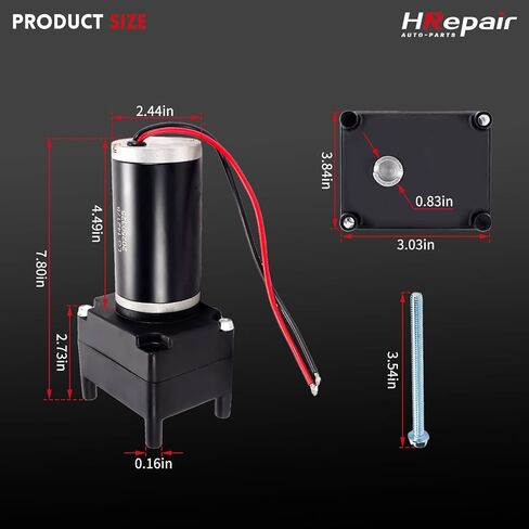 RV 5th Wheel Landing Gear Motor Fits for Lippert Venture ، Atwood ، Stromberg Carlson ، Electric RV Jack Motor 丨 استبدال LG-142178-Black in Saudi Arabia
