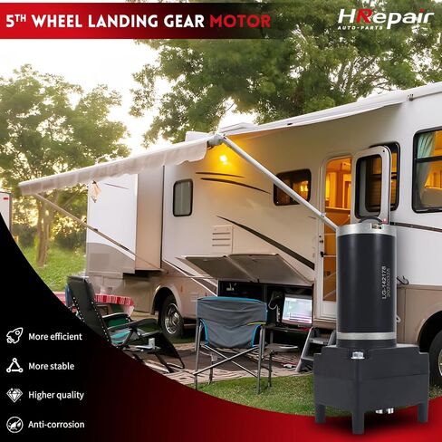 RV 5th Wheel Landing Gear Motor Fits for Lippert Venture ، Atwood ، Stromberg Carlson ، Electric RV Jack Motor 丨 استبدال LG-142178-Black in Saudi Arabia