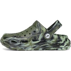 Kids Tie Dye Garden Clogs for Boys Girls | Lightweight Slip-On Water Shoes with Arch Support in Kuwait