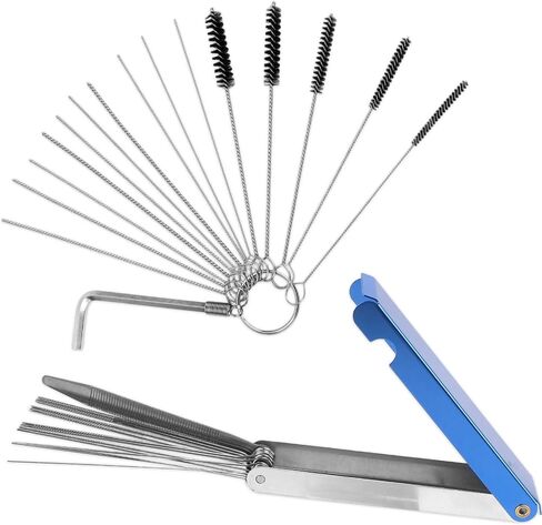مجموعة Carburetor Cleaning ، مجموعة نظافة Torch Tip 13 سلك 10 إبر 5 فرش 1 in Kuwait