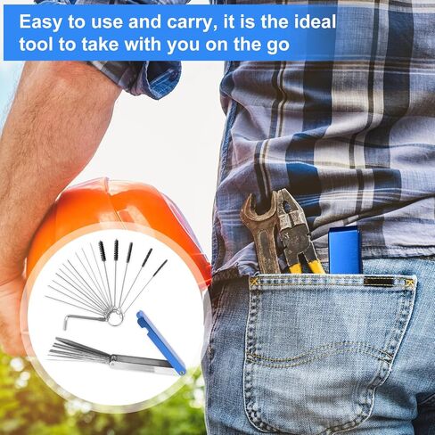 مجموعة Carburetor Cleaning ، مجموعة نظافة Torch Tip 13 سلك 10 إبر 5 فرش 1 in Kuwait