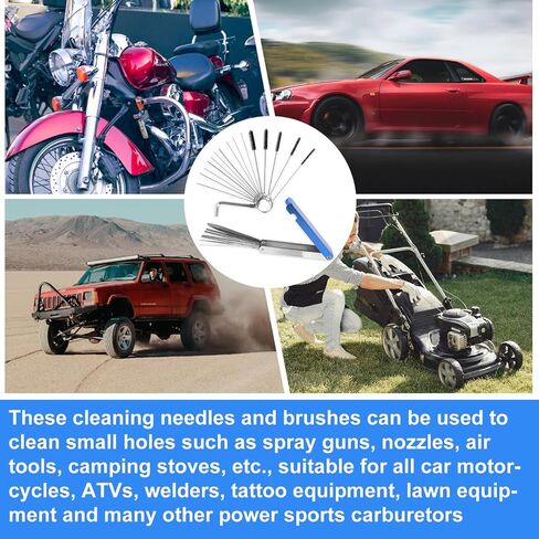 مجموعة Carburetor Cleaning ، مجموعة نظافة Torch Tip 13 سلك 10 إبر 5 فرش 1 in Kuwait