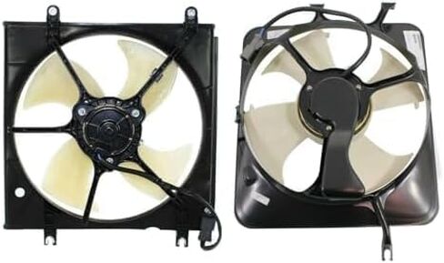 Front Radiator & A/C Condenser Single Fan Assembly Direct Replacement Compatible With 1997-2001 Honda CR-V HO3115106 HO3113110 19015P3F004-PFM 38615P3F000 in Saudi Arabia