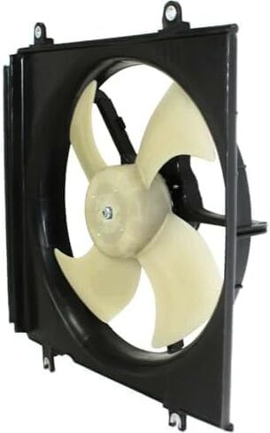 Front Radiator & A/C Condenser Single Fan Assembly Direct Replacement Compatible With 1997-2001 Honda CR-V HO3115106 HO3113110 19015P3F004-PFM 38615P3F000 in Saudi Arabia