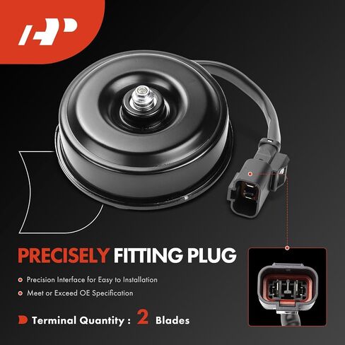 A-Premium A/C Condenser Fan Motor Compatible with Honda Civic 1992-1998, Civic del Sol 1993-1997, with Air Conditioning in Kuwait