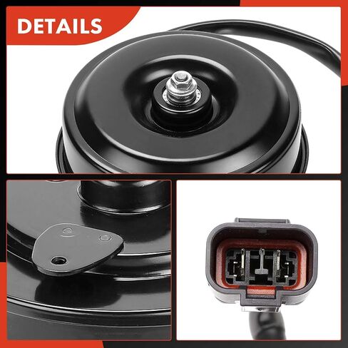 A-Premium A/C Condenser Fan Motor Compatible with Honda Civic 1992-1998, Civic del Sol 1993-1997, with Air Conditioning in Kuwait